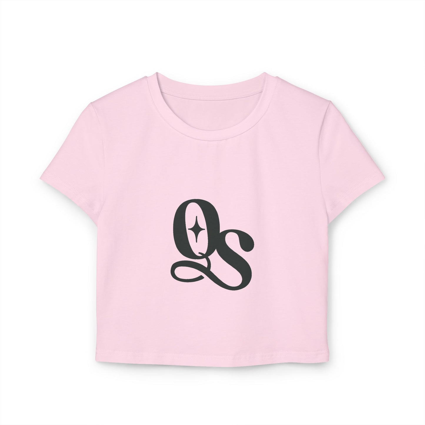 The Quiet Shelf Classic Monogram Cropped Tee - The Quiet Shelf