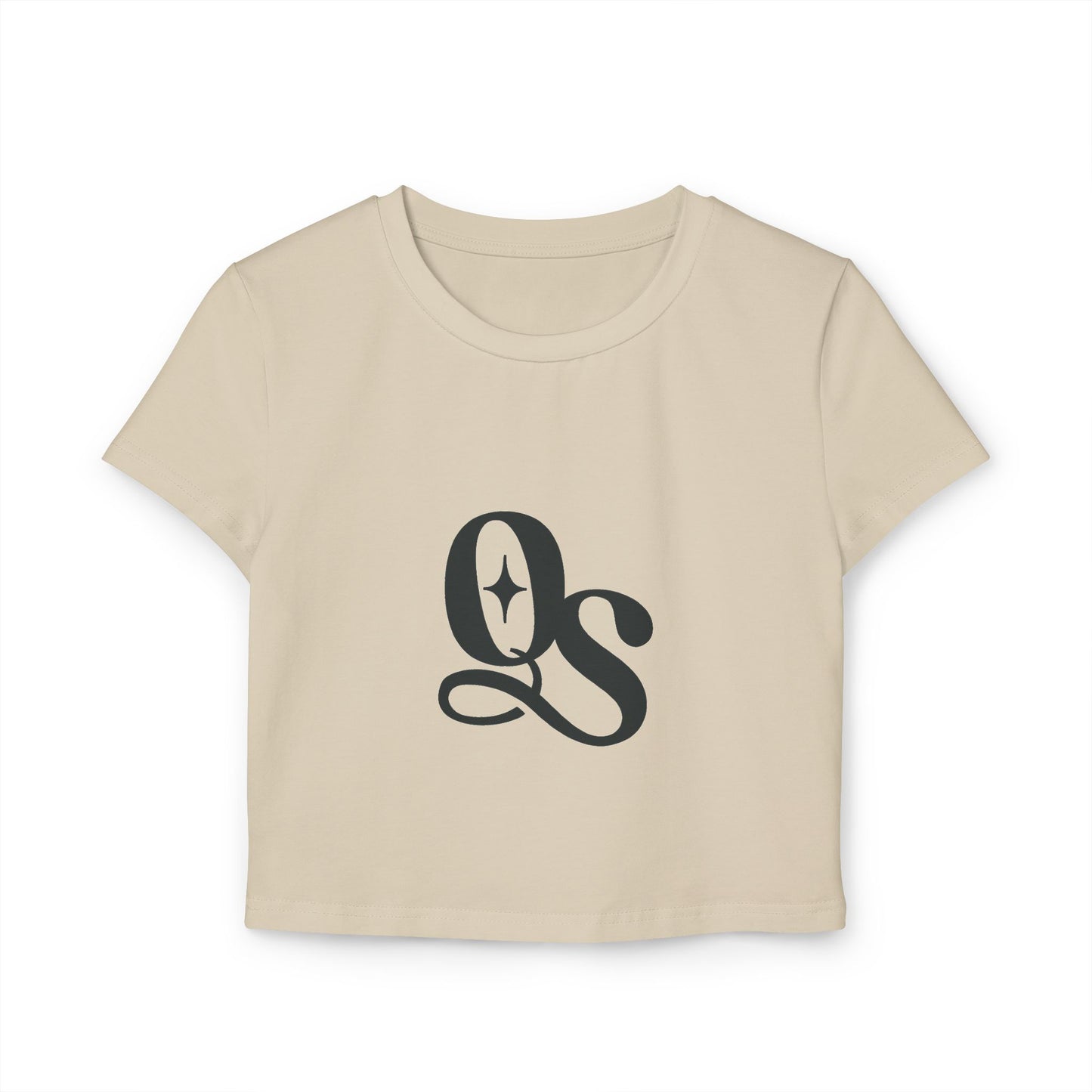 The Quiet Shelf Classic Monogram Cropped Tee - The Quiet Shelf