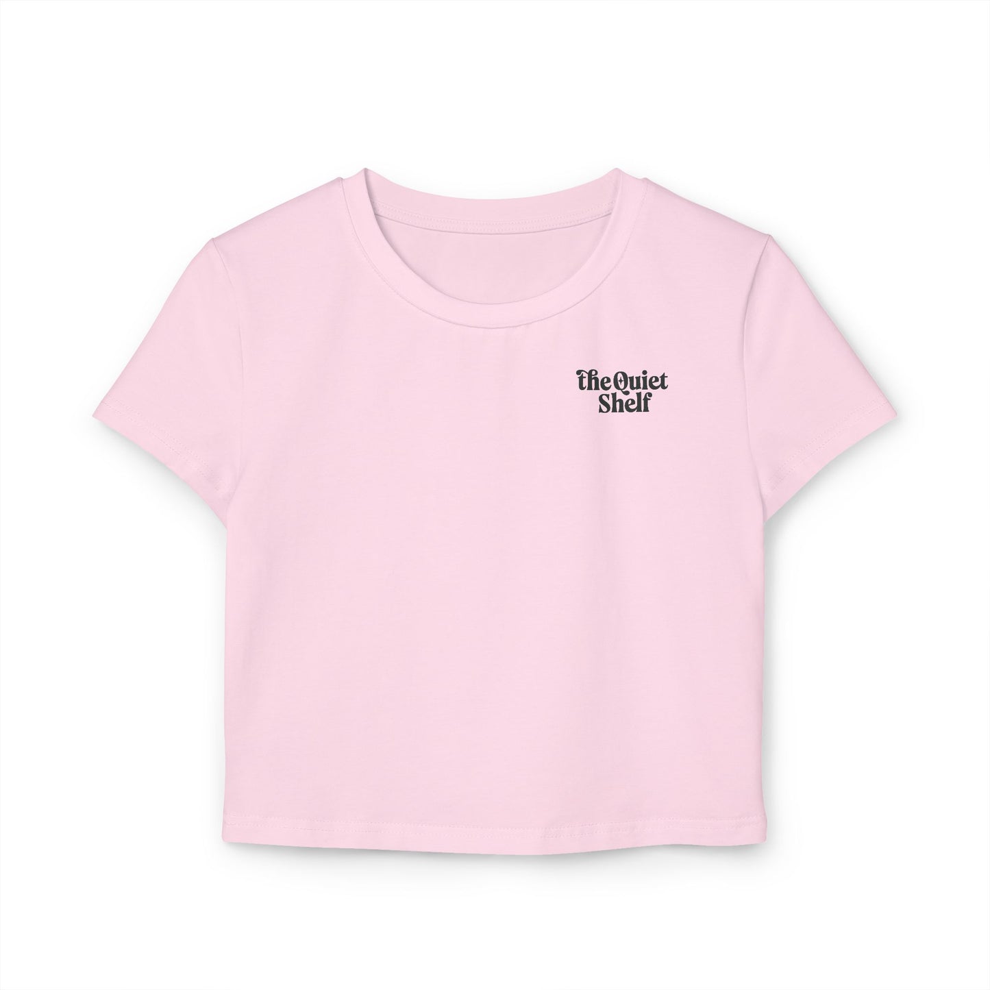 The Quiet Shelf Luminance Logo Cropped Tee - The Quiet Shelf