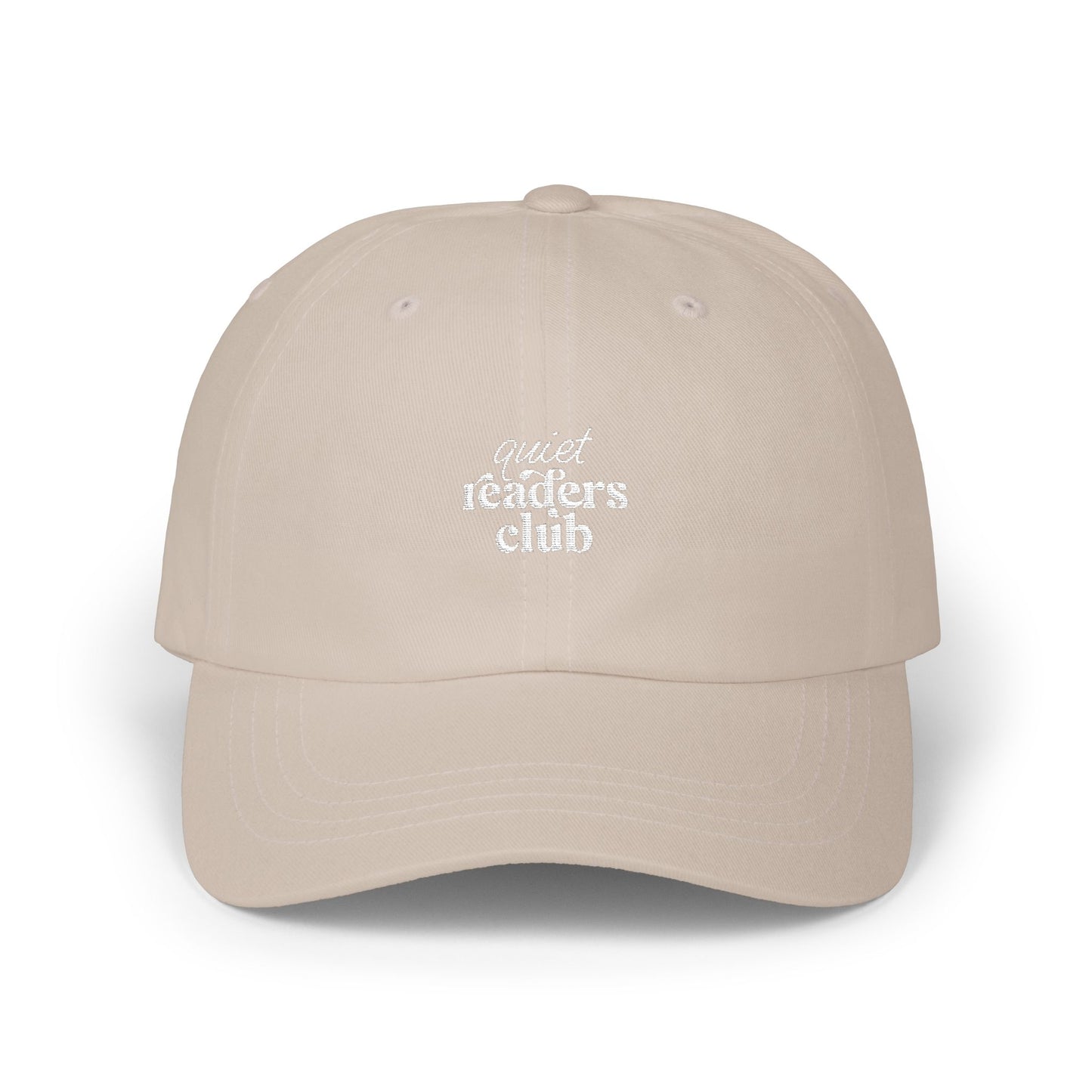 The Quiet Shelf Quiet Readers Club Dad Hat