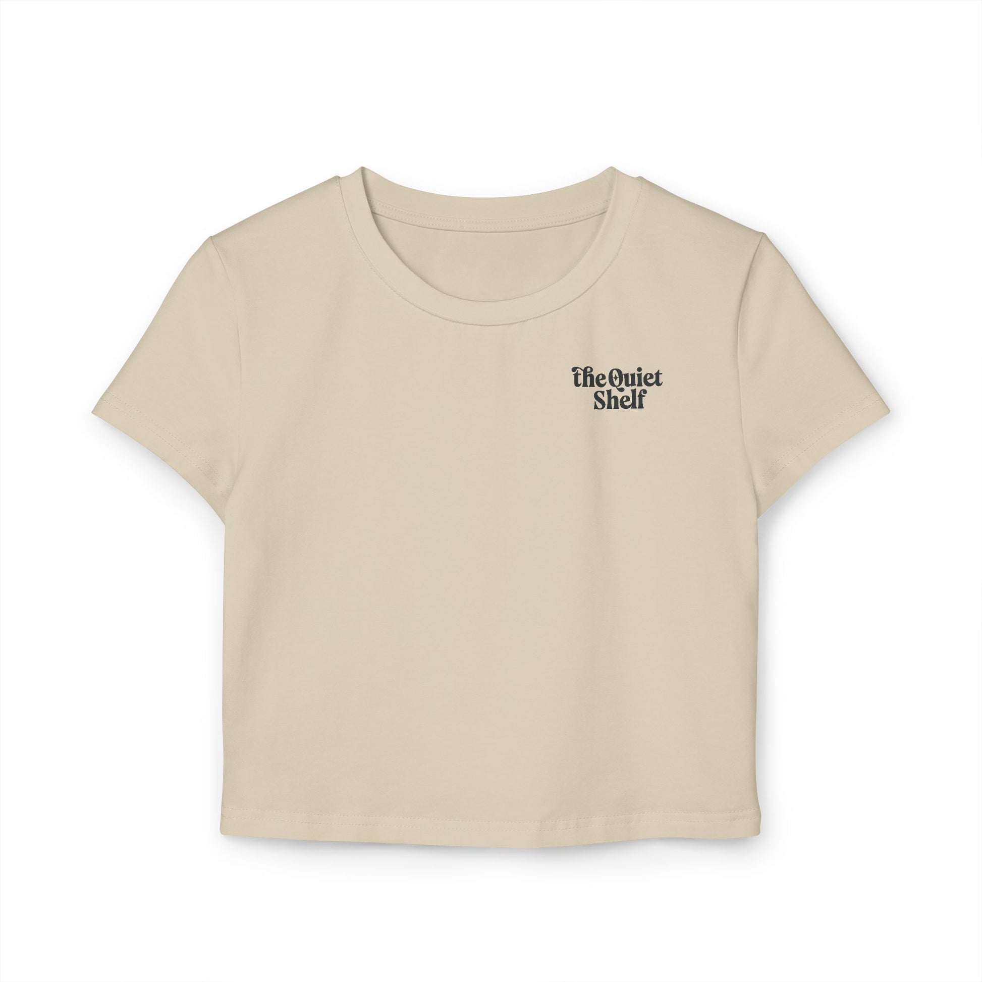 The Quiet Shelf Luminance Logo Cropped Tee - The Quiet Shelf