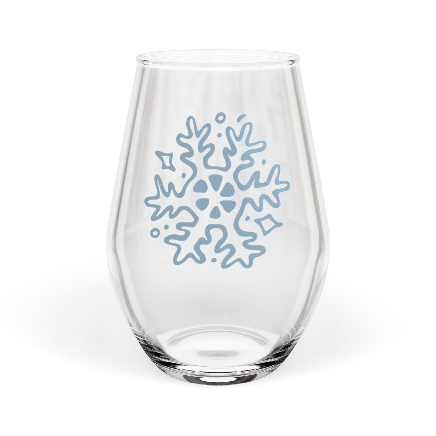 The Quiet Shelf Christmas Snowflake Wine Glass - The Quiet Shelf
