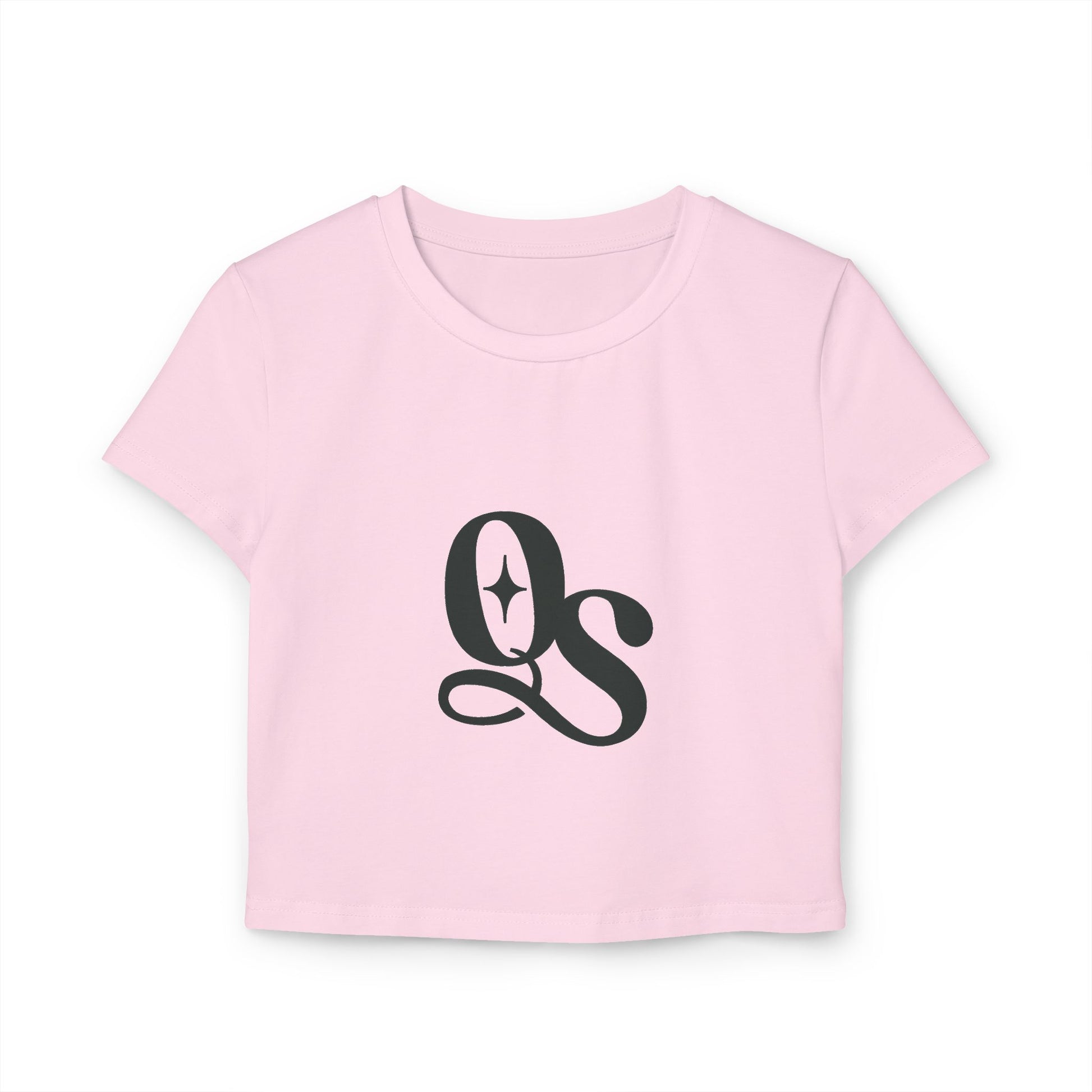 The Quiet Shelf Classic Monogram Cropped Tee - The Quiet Shelf