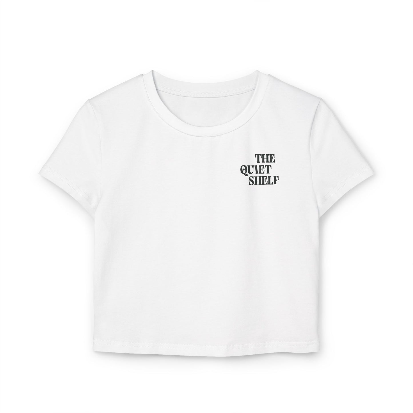 The Quiet Shelf Book Haven Logo Cropped Tee - The Quiet Shelf