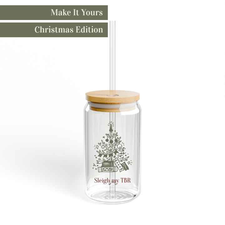 The Quiet Shelf Personalized Christmas Sipper Glass - The Quiet Shelf