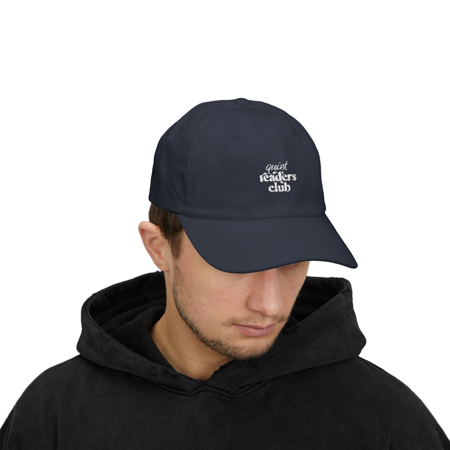 The Quiet Shelf Quiet Readers Club Dad Hat
