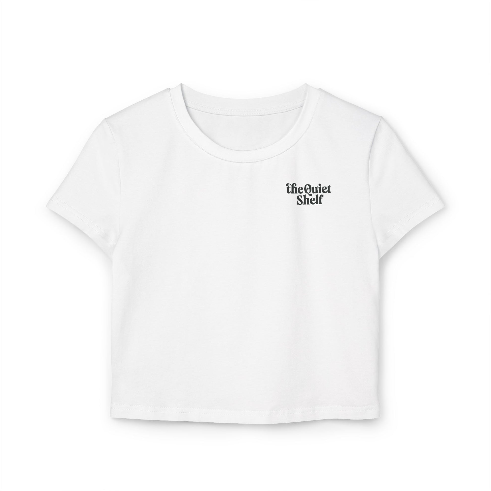 The Quiet Shelf Luminance Logo Cropped Tee - The Quiet Shelf