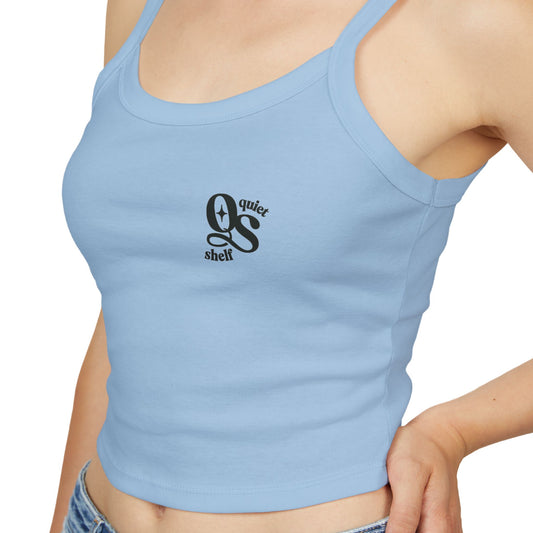 Light blue tank top with a logo on a white background